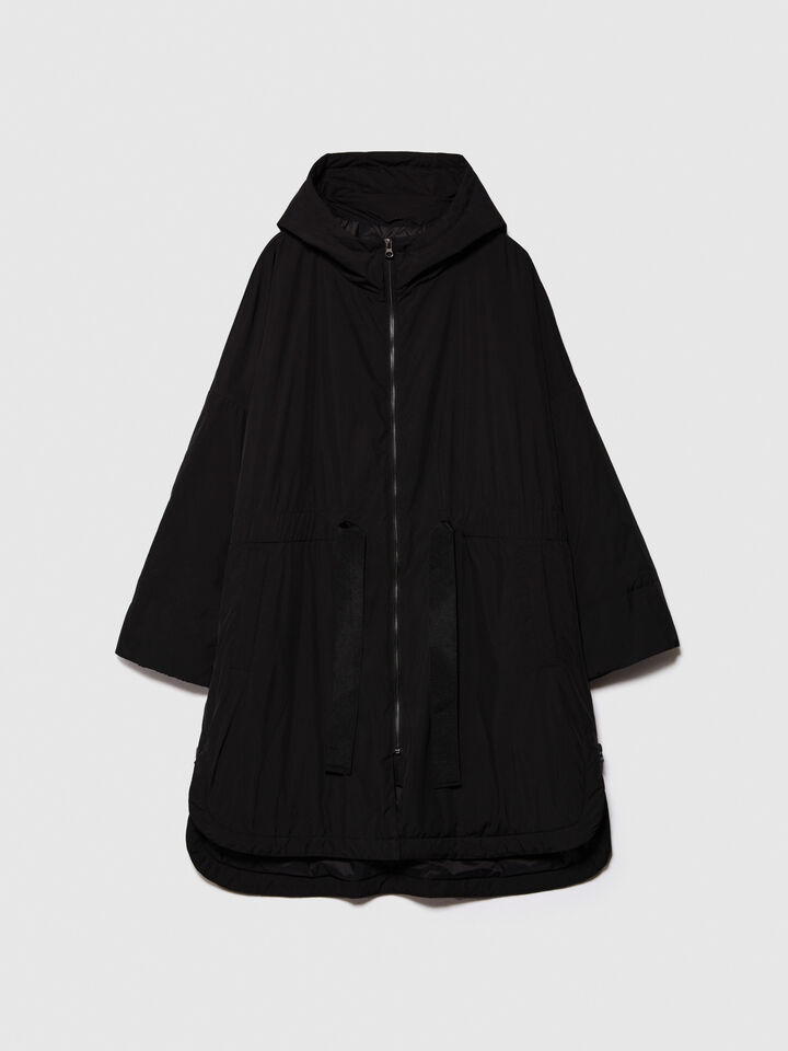 Oversized fit padded parka - women's jackets - Black | Sisley image number 6